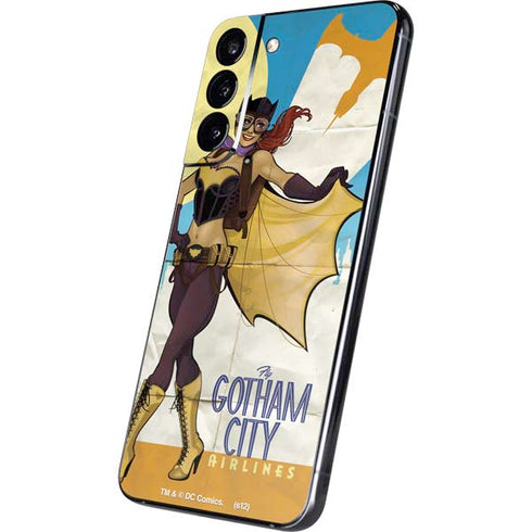DC Comics Bombshells Batgirl- Fly Gotham City Airlines Galaxy S22 Plus Skin
